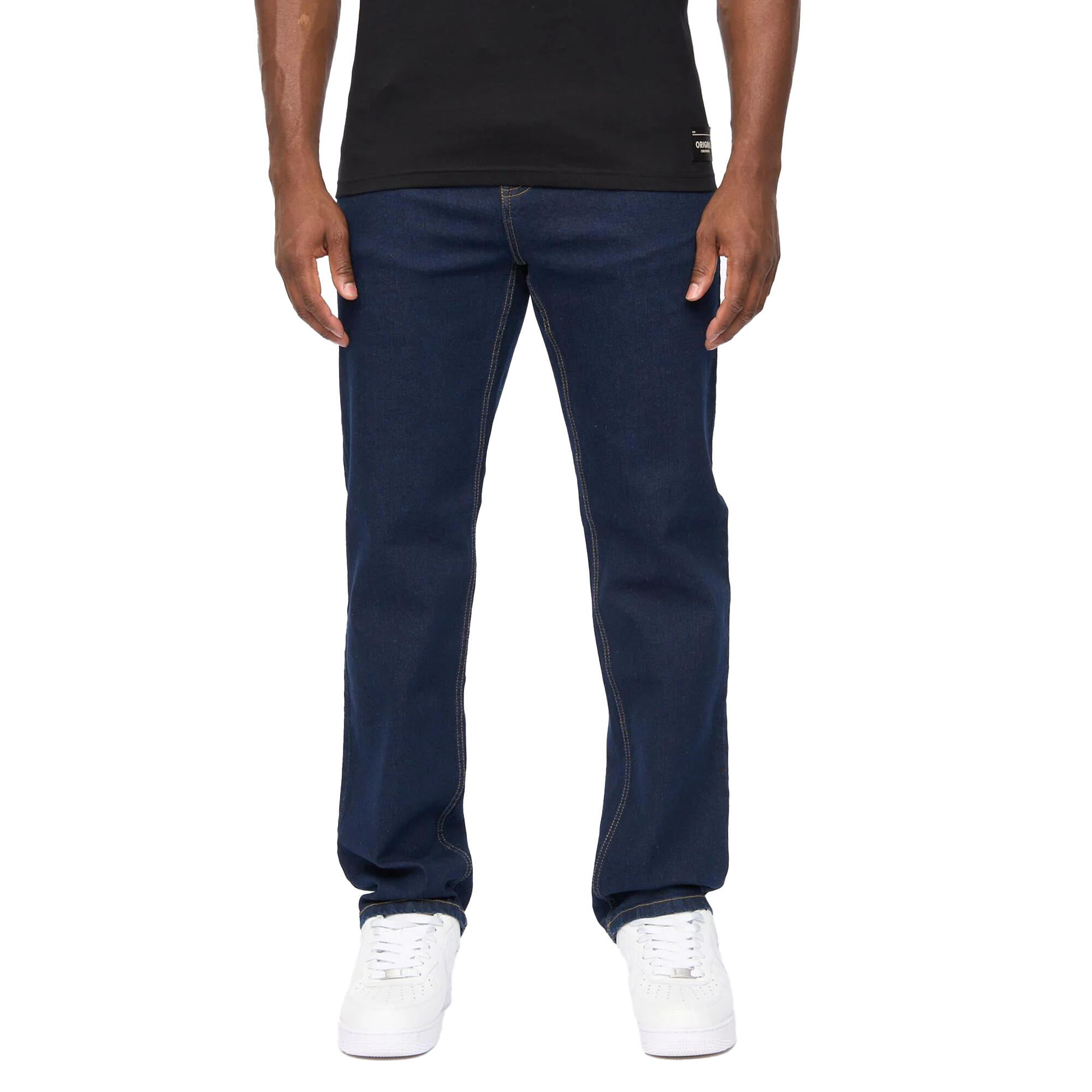 Crosshatch Mens Detendu Relaxed Fit Jeans