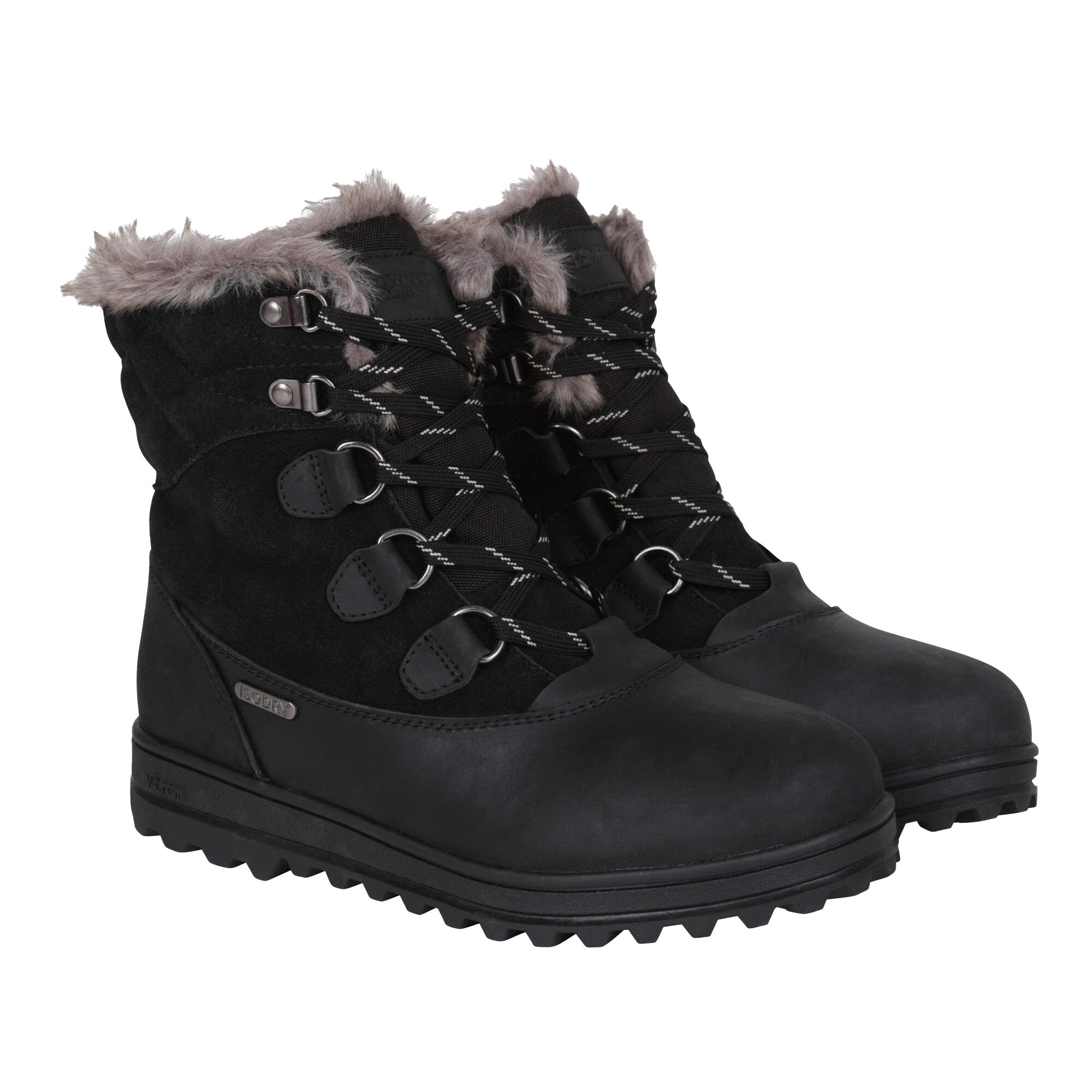 Mountain Warehouse Womens/Ladies Vostock Leather Waterproof Thermal Snow Boots