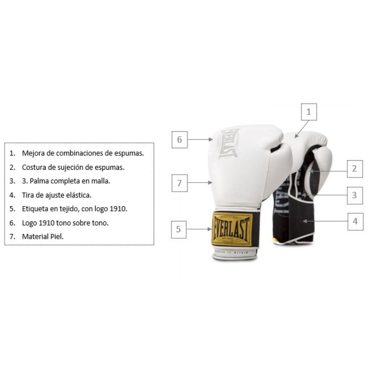 Guantes de boxeo - 1910 Classic - Blanco 3/3