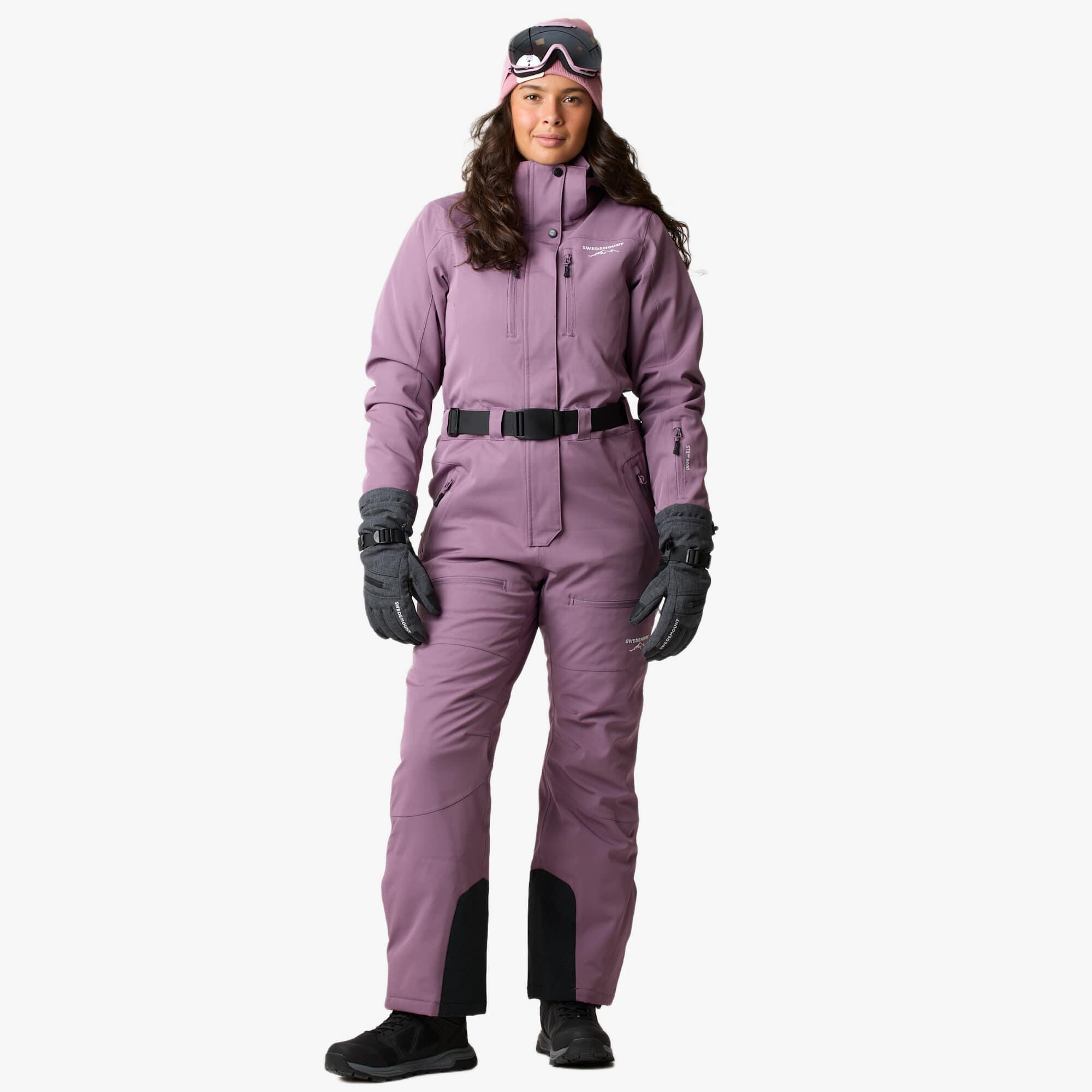 Swedemount - Combinaison Ski Femme Hiver Imperméable Coupe-vent Respirante Cervinia Long - Combinaison De Ski - Violet - Decathlon