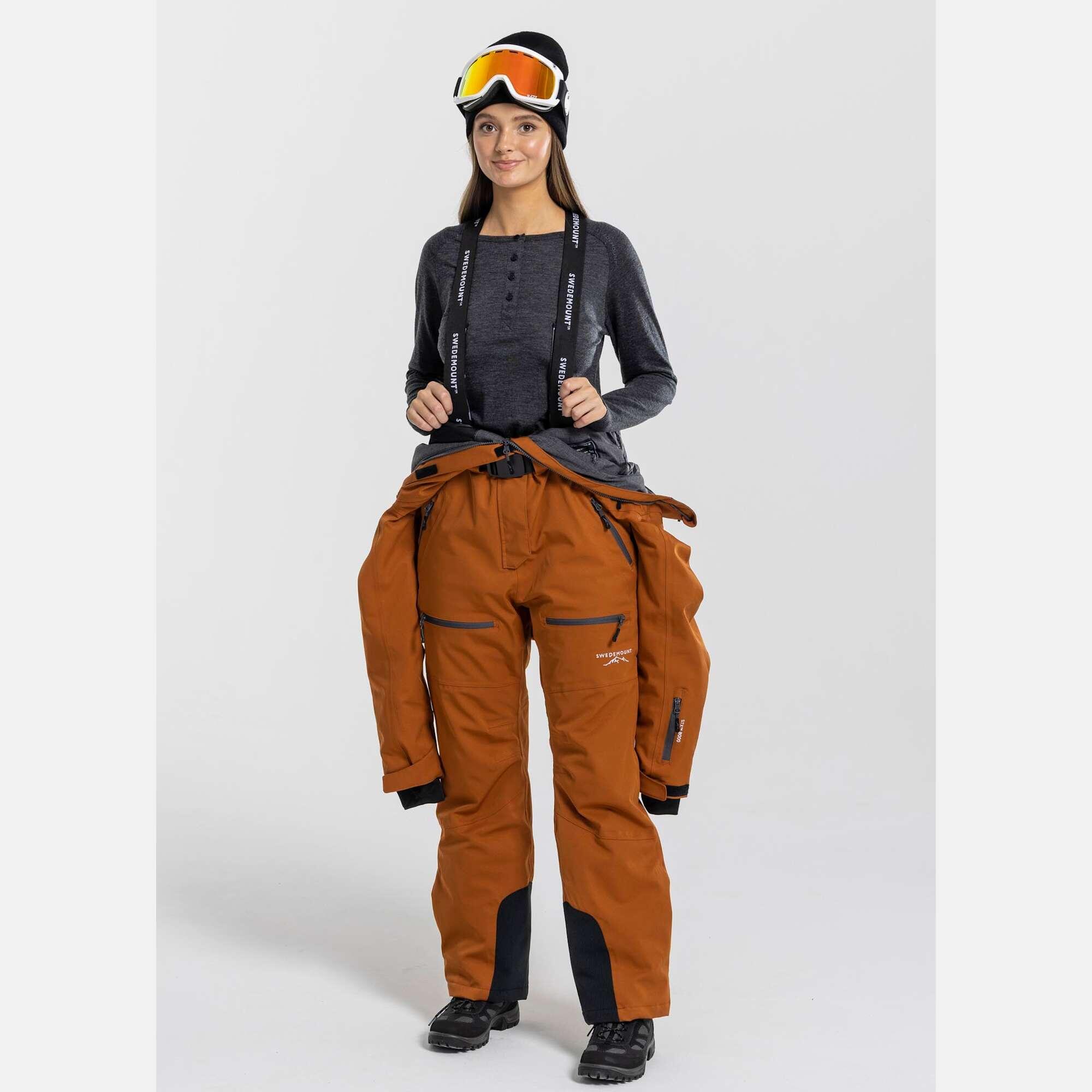 Women skiing winter overall waterproof windproof Cervinia Skisuit Long 4/6