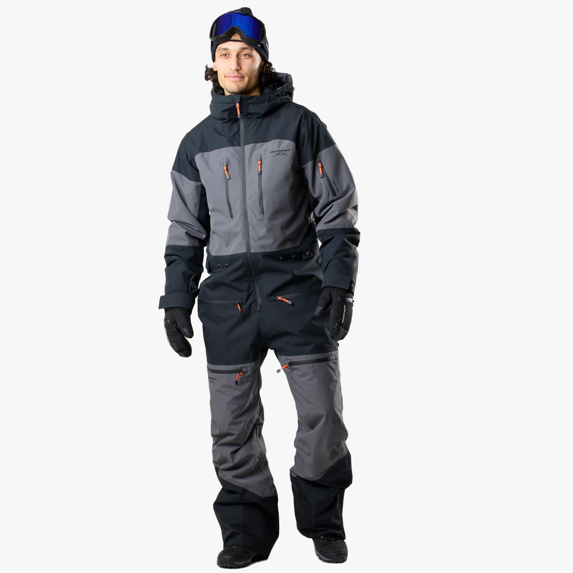 Swedemount - Combinaison De Ski Homme Hiver Imperméable Coupe-vent Respirante Freeride - Combinaison De Ski - Gris|noir - Decathlon