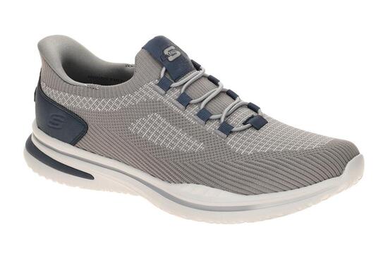 Skechers Herren Slip-ins Relaxed Fit: Norlan - Alonso Sneaker 211207 Grau