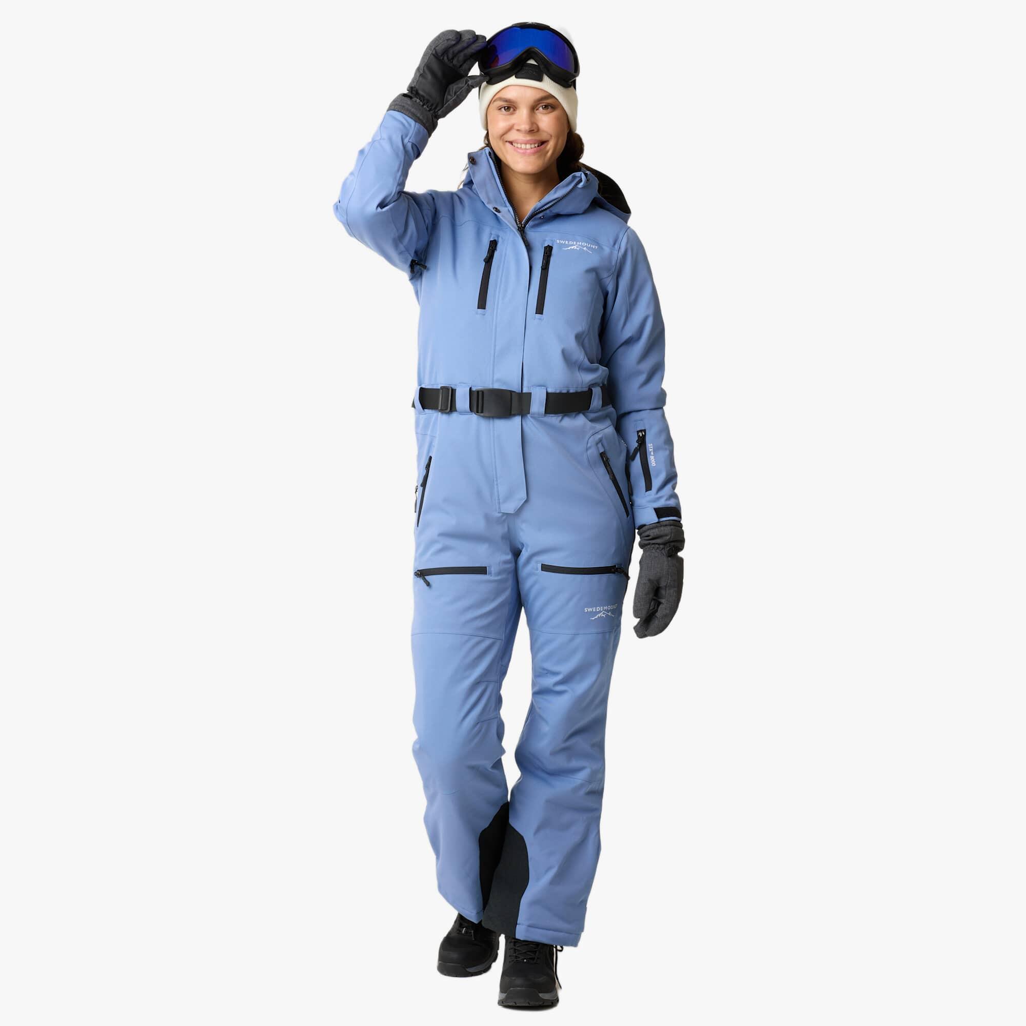 Swedemount - Combinaison Ski Femme Hiver Imperméable Coupe-vent Respirante Cervinia Long - Combinaison De Ski - Bleu|noir - Decathlon