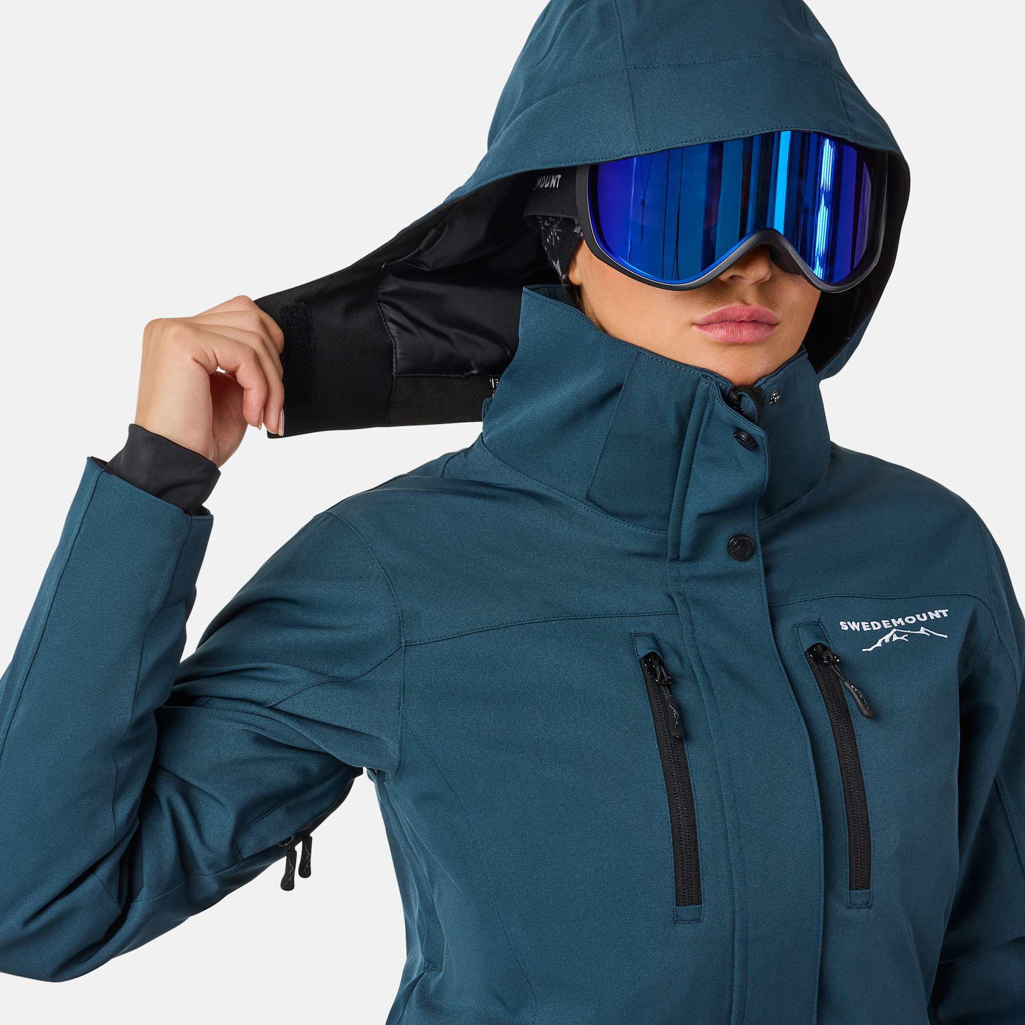 Sneeuwpak dames eendelig skipak warm - skipak dames eendelig elegant skioverall waterdicht winddicht snowboarden winter warm snowboard skisuit slim fit overall skipakken, zwart, L