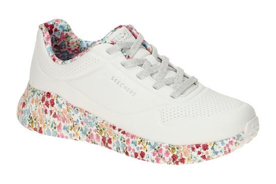 Skechers Damen UNO Lite Subtle Prints Sneaker 177293 WMLT White Multi
