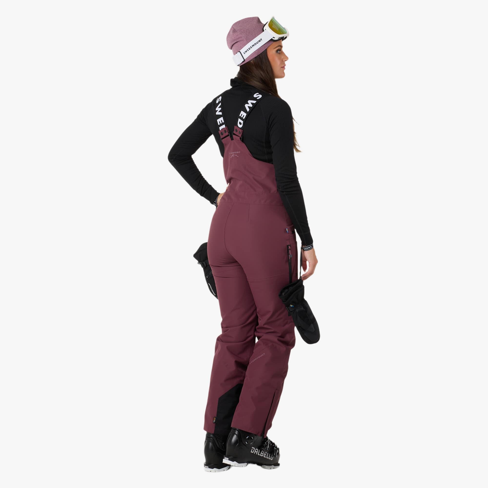 Pantalon À Bretelles Ski Femme Imperméable Freeride 2/8