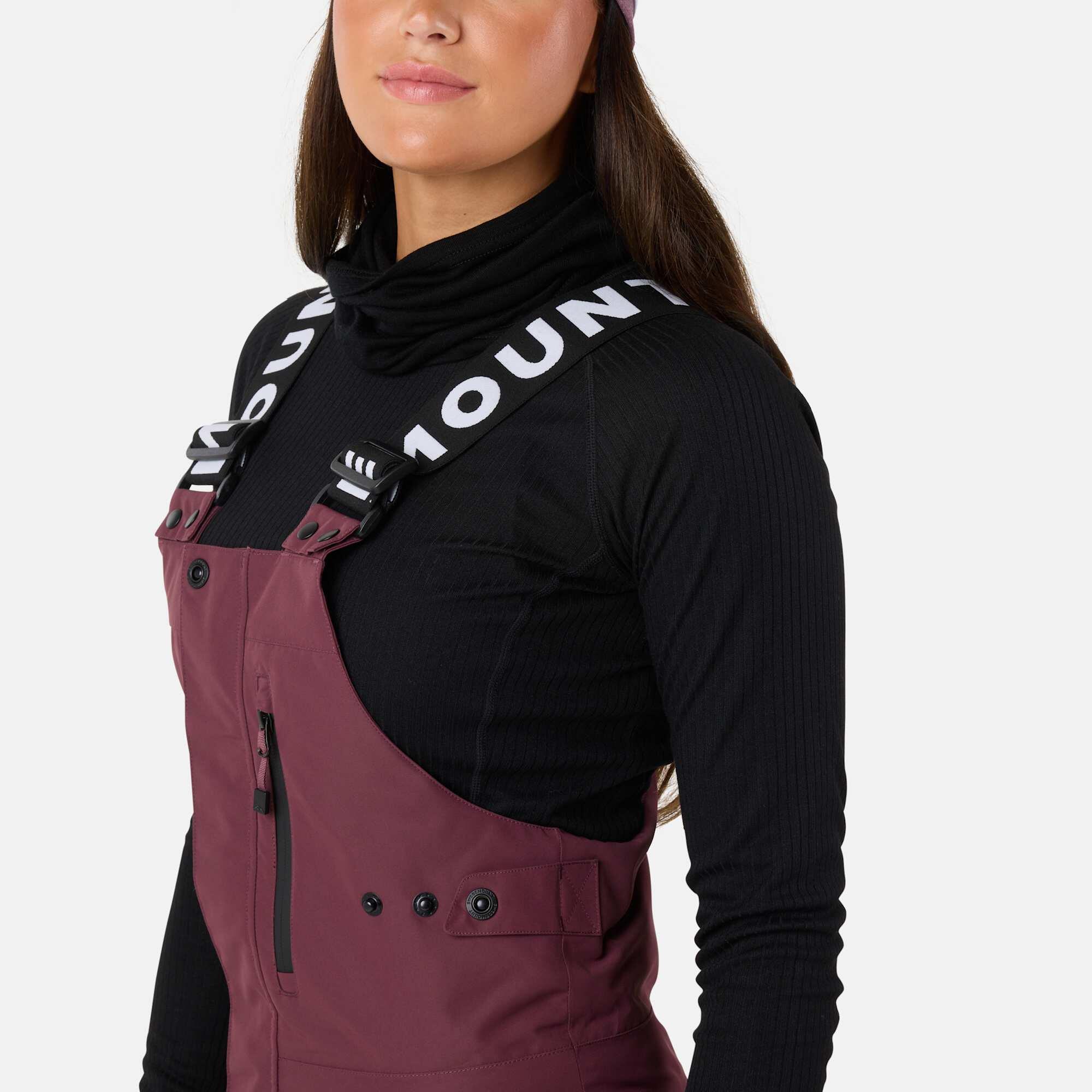 Pantalon À Bretelles Ski Femme Imperméable Freeride 6/8