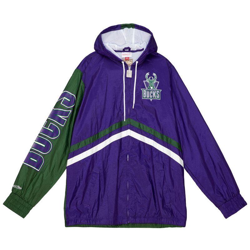 MITCHELL & NESS Waterproof jacket Milwaukee Bucks Undeniable