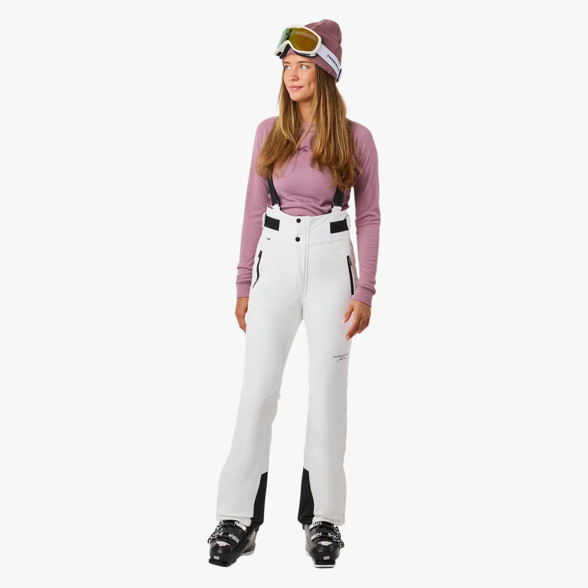 Pantalon de ski femme Softshell Vail imperméable coupe-vent avec bretelles 3/7