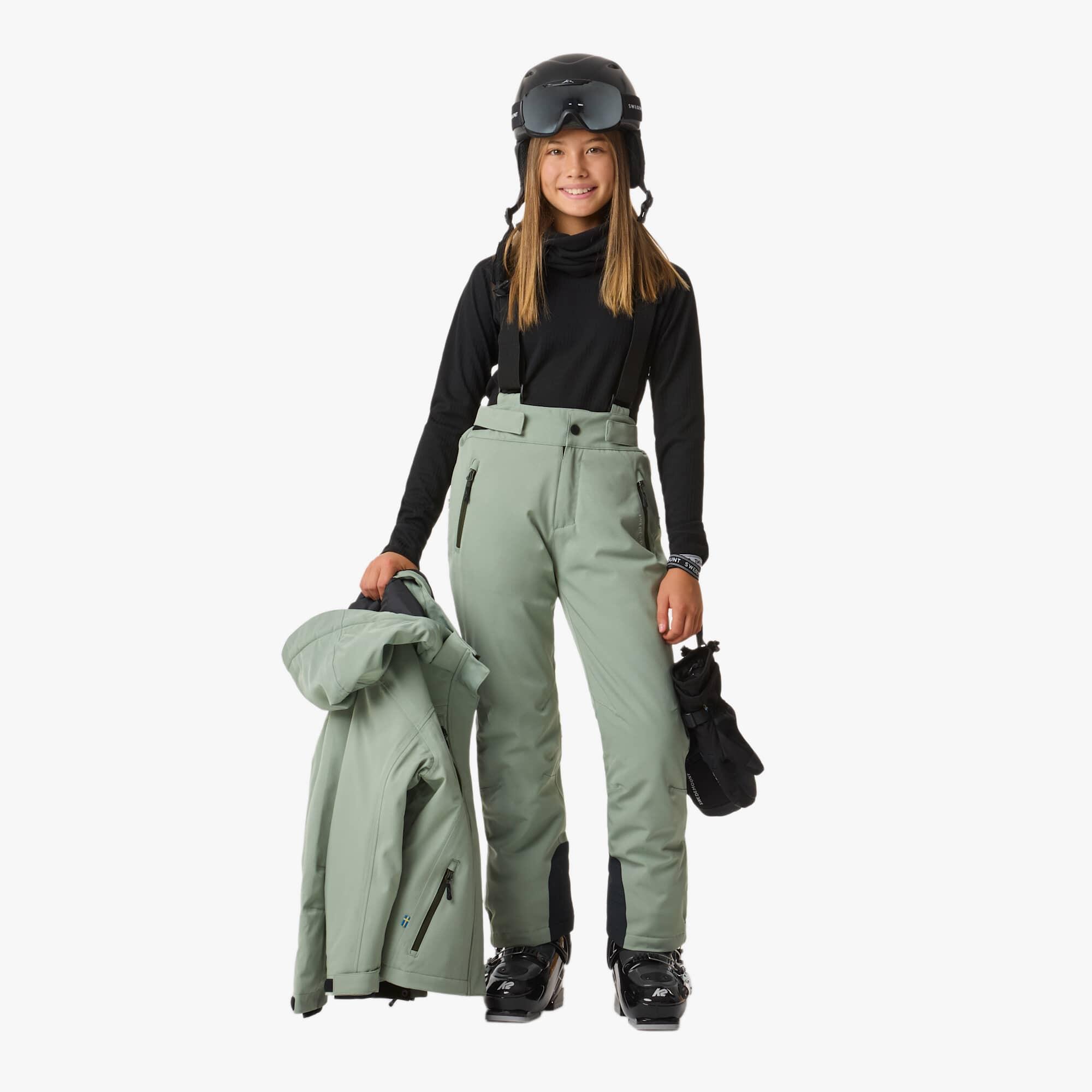 Junior Skihose wasserdicht winddicht atmungsaktiv Ski Pants JR 3/8