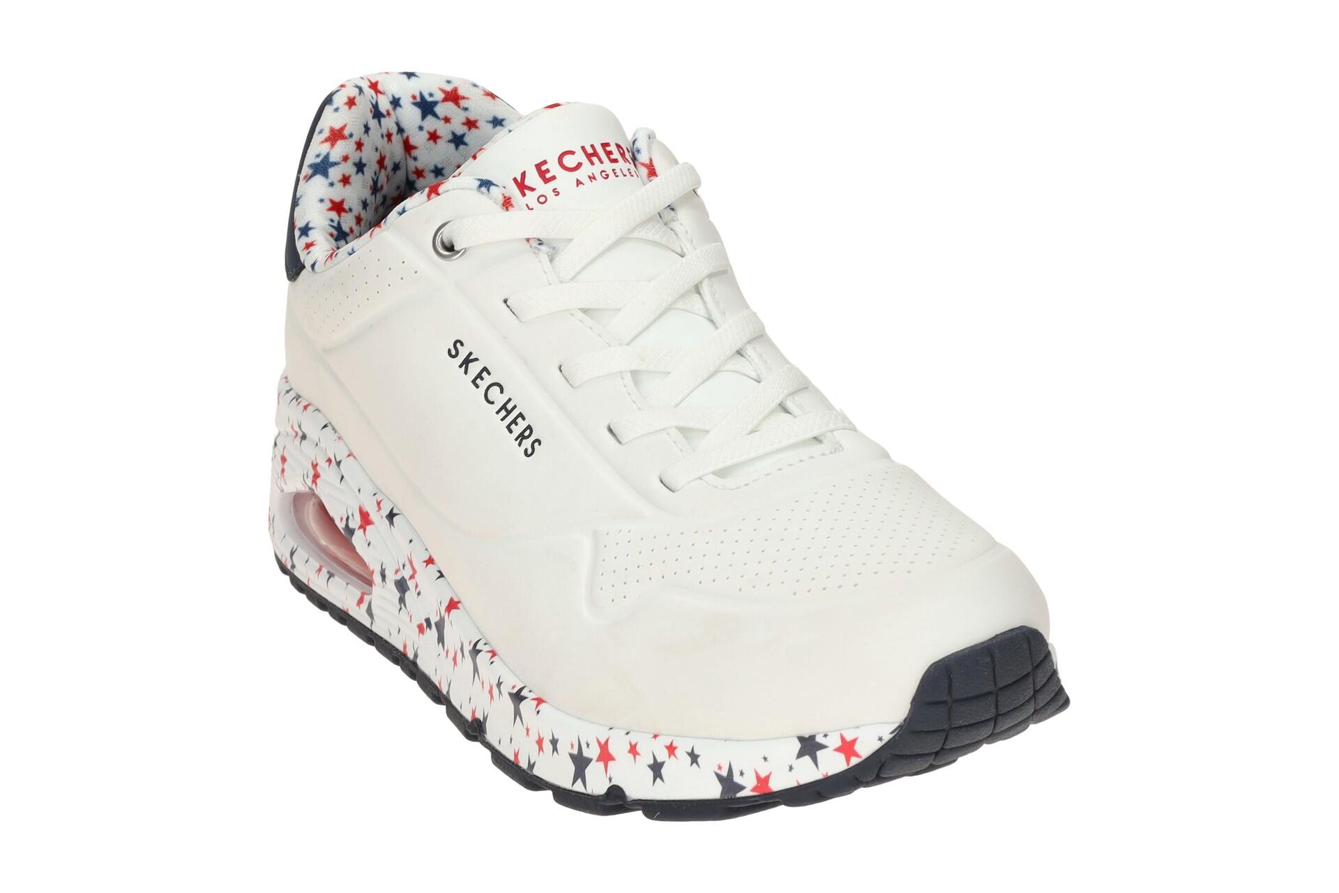 Skechers Uno Schuhe weiß Sterne 177008 3/7