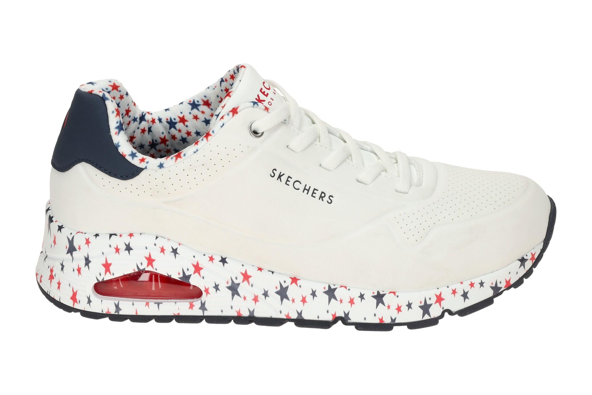 Skechers Uno Schuhe weiß Sterne 177008 2/7