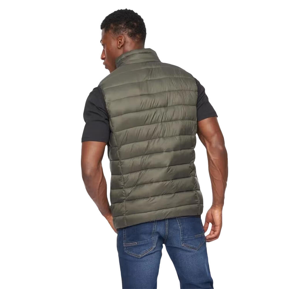Mens Gattering Quilted Gilet (Olive Camo) 2/3
