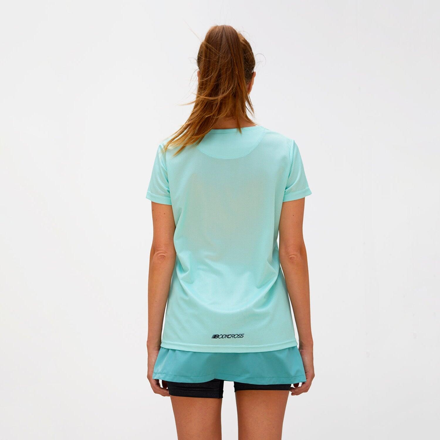 Maglietta ventilazione massima Donna Running ZIPRUN 3/7