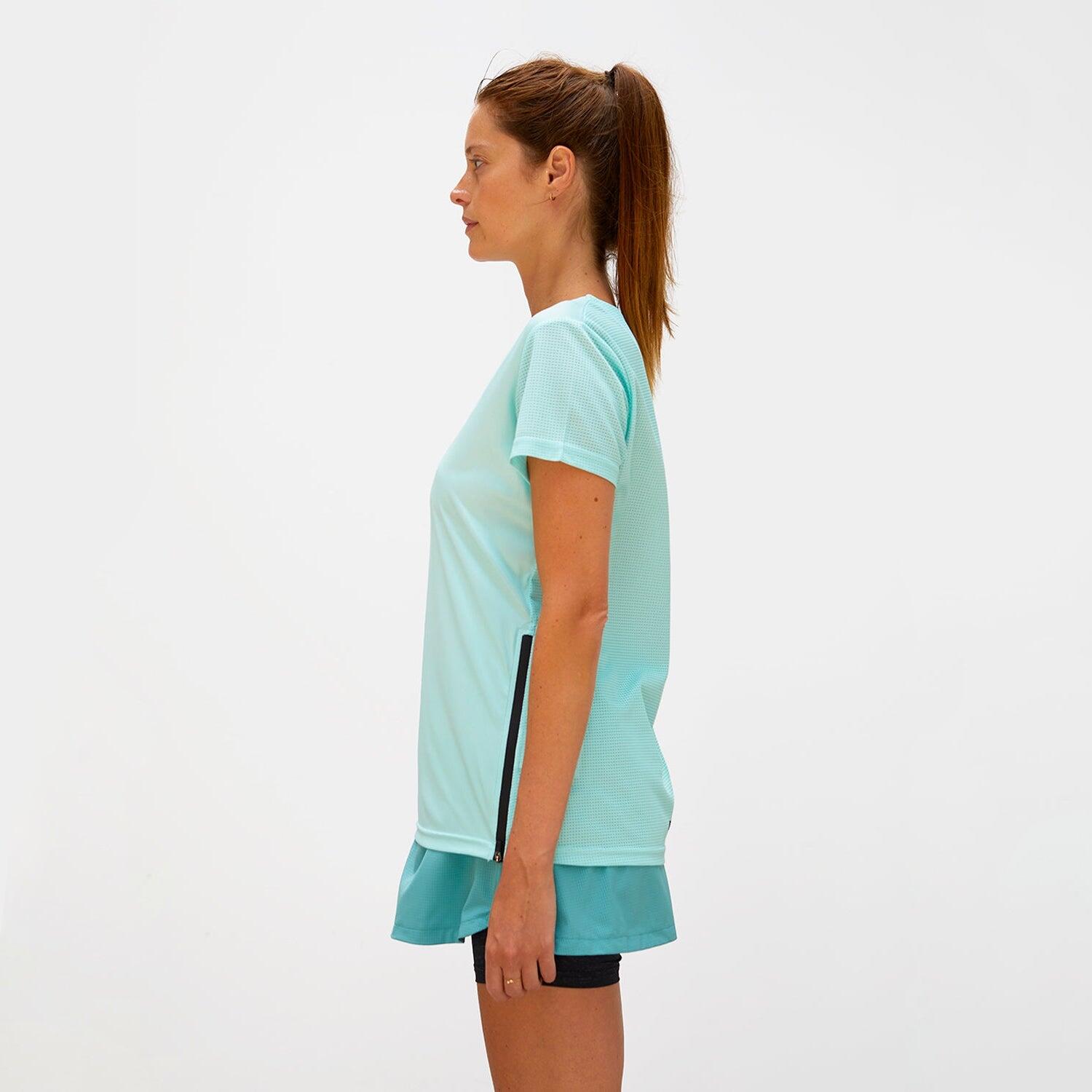 Maglietta ventilazione massima Donna Running ZIPRUN 2/7