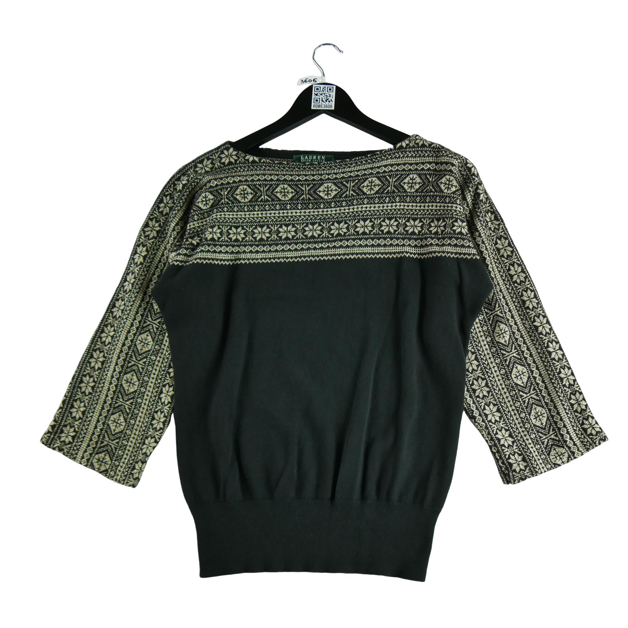 RALPH LAUREN Reconditionné - Pull Femme Noir - Excellent