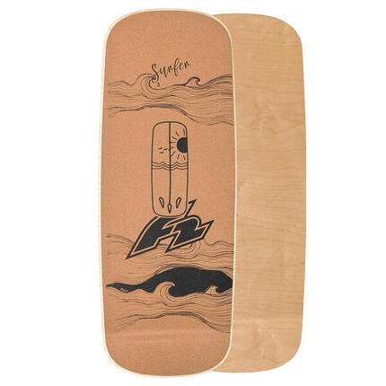 F2 Kork Balance Board Pill Flat Shape 83x29cm Board Only