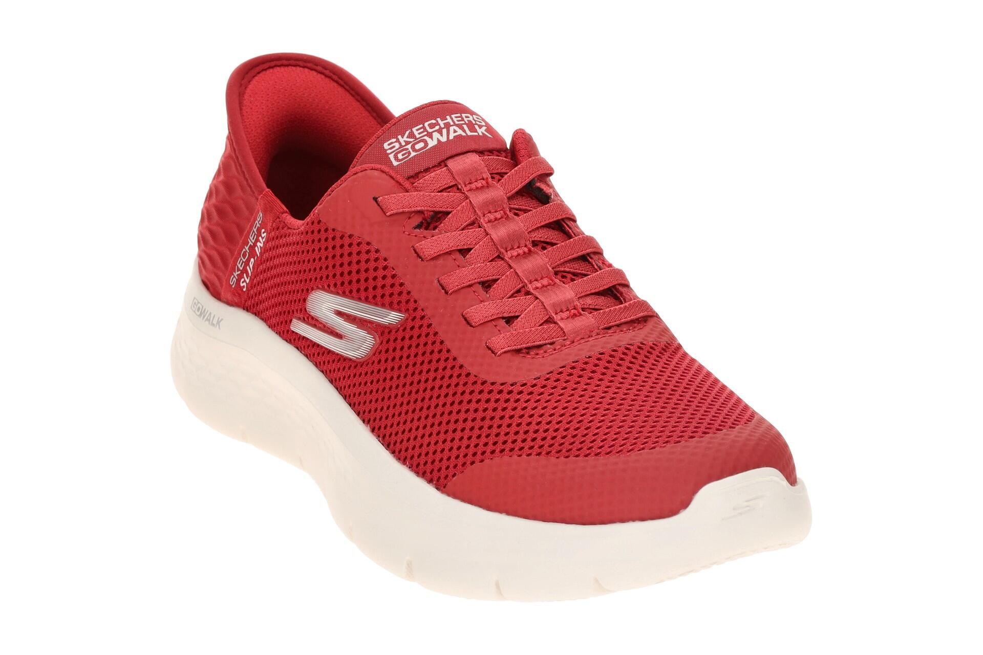 Skechers Go Walk Flex Schuhe rot SLIP-INs 124836 3/7