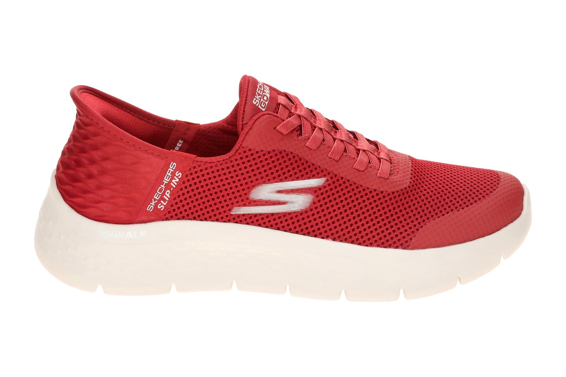 Skechers Go Walk Flex Schuhe rot SLIP-INs 124836 2/7