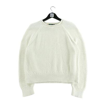 Tweedehands - dames beige trui - als nieuw