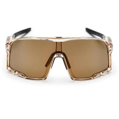 Occhiali CHPO Henrik gialli trasparenti lenti marroni.