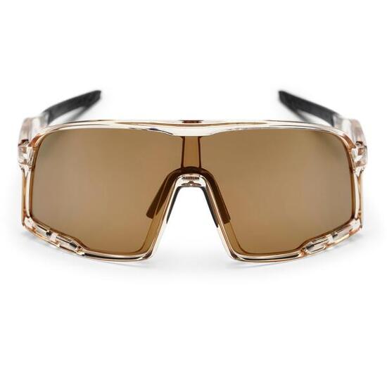 Occhiali CHPO Henrik gialli trasparenti lenti marroni.