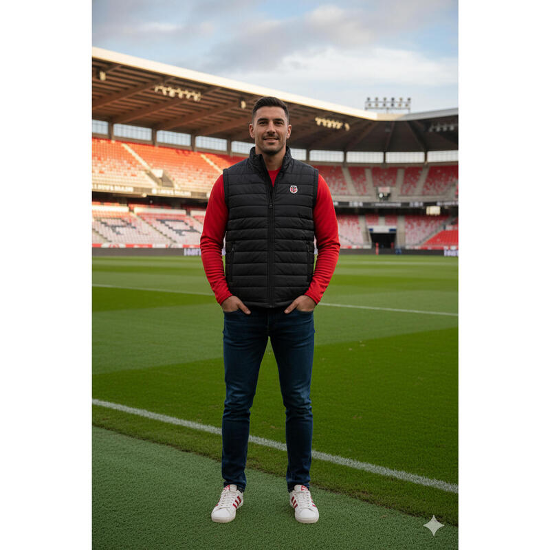 Hanorac Sweat Hoodie Brodi Stade Toulousain Negru Bărbați