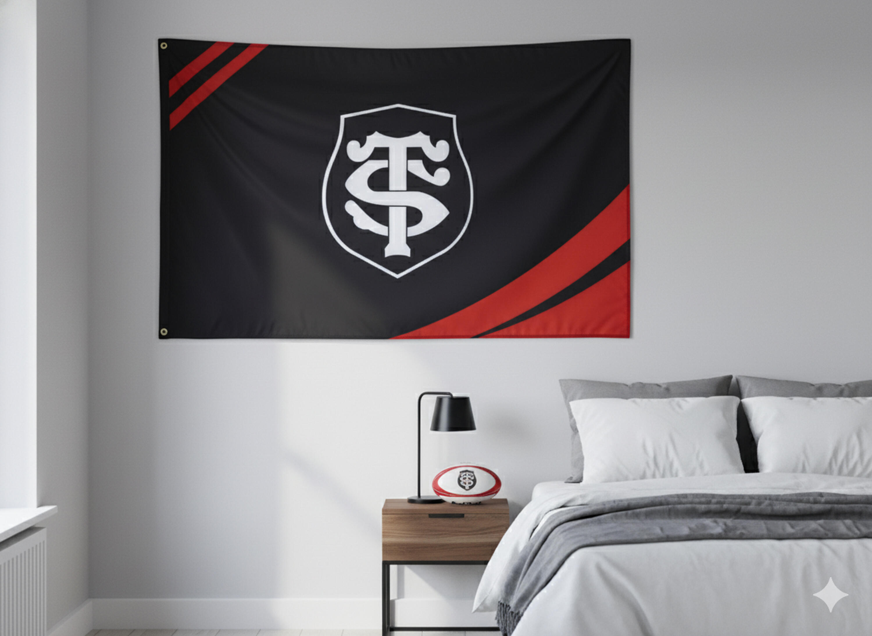 T-shirt uomo maniche corte Brodi Stade Toulousain Ecru 3/4