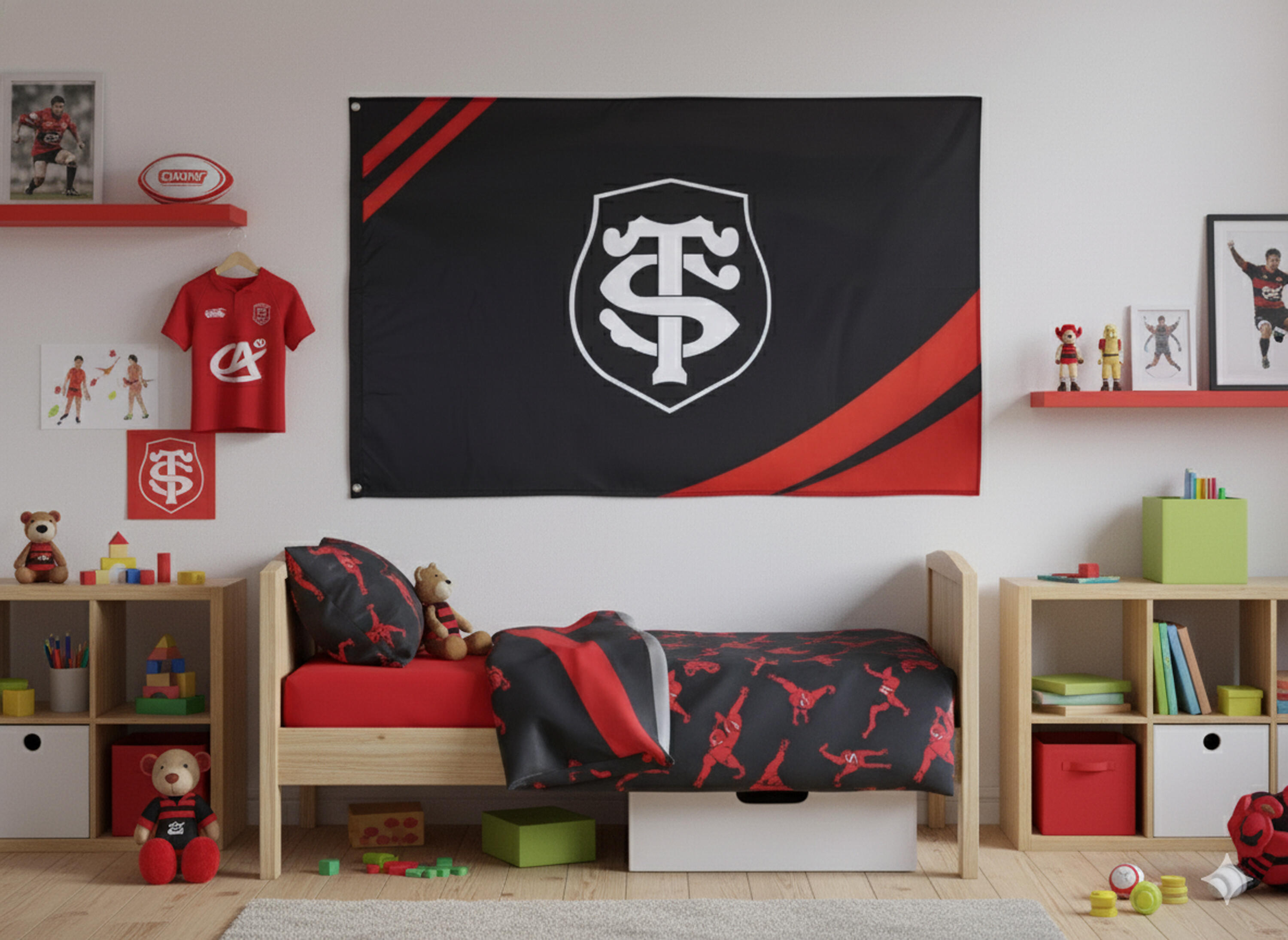 T-shirt uomo maniche corte Brodi Stade Toulousain Ecru 2/4