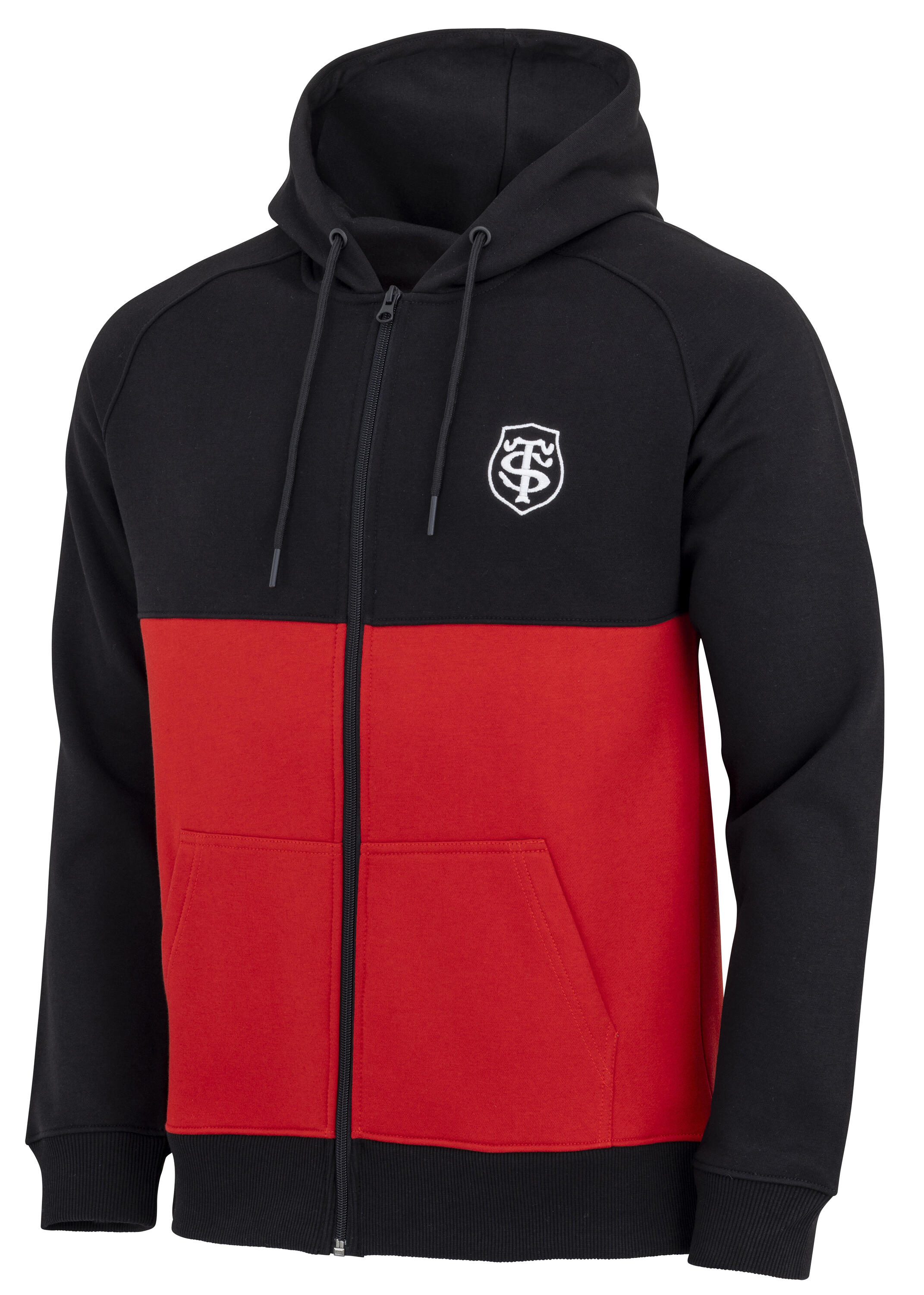 Sweat zip capuche STADE TOULOUSAIN - Collection officielle Toulouse - Rugby 3/4