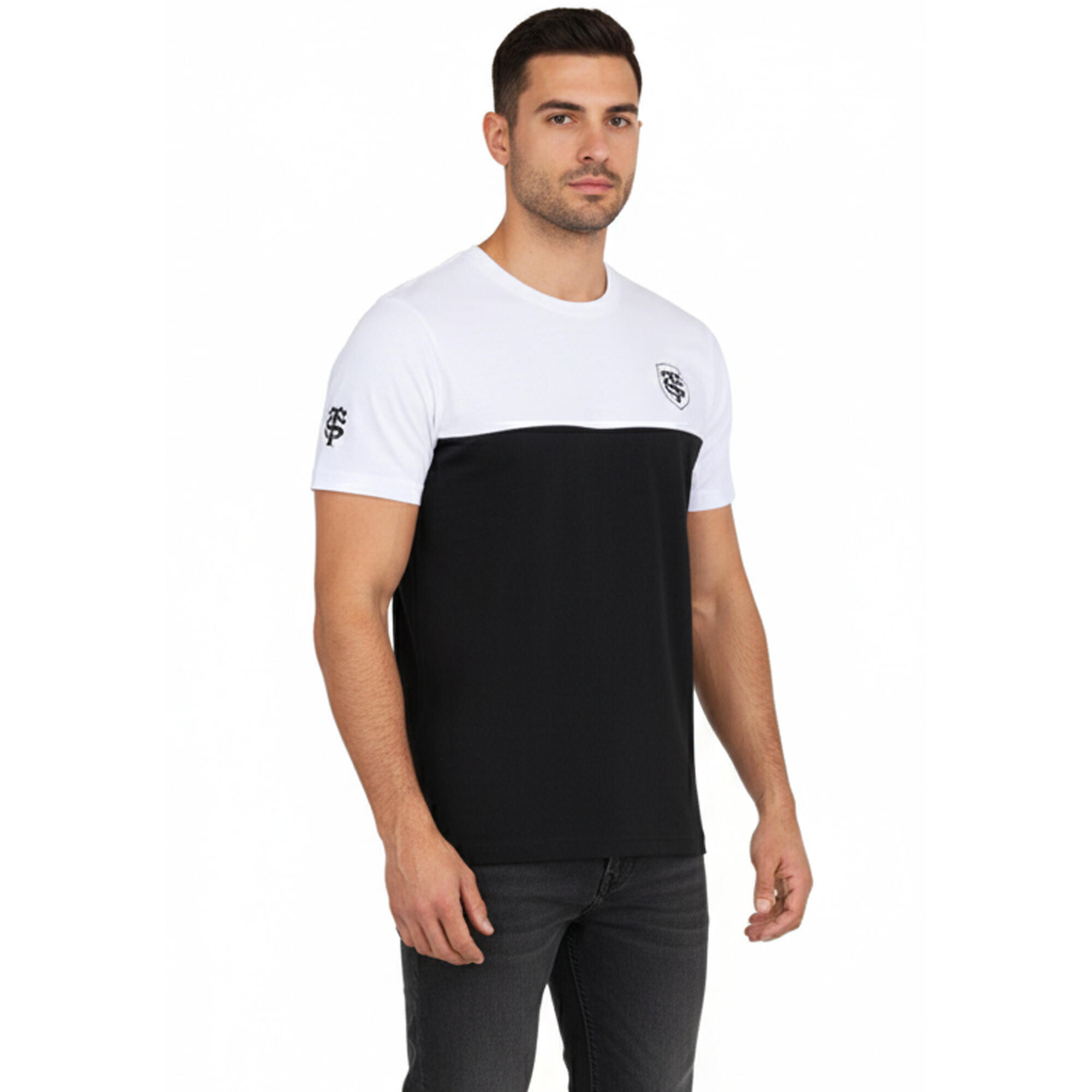 Stade Toulousain - T-shirt Stade Toulousain - Collection Officielle - Toulouse - Rugby - T-shirt Manches Courtes - Noir - Decathlon