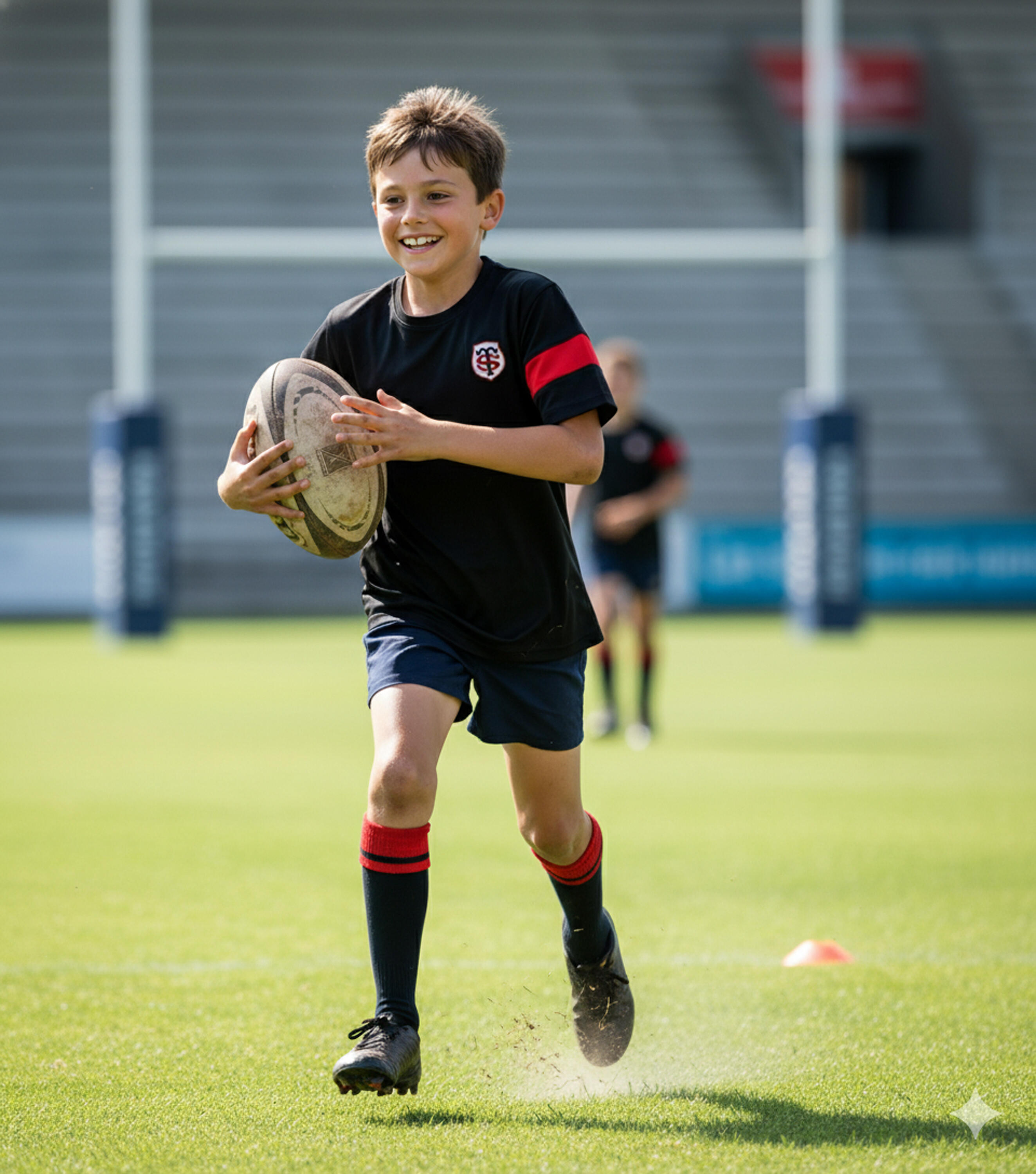 Short pour Homme Rest Stade Toulousain Noir 2/4