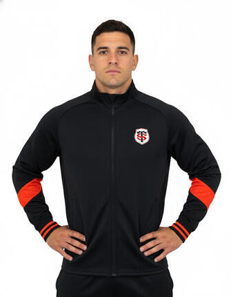 T-shirt manches courtes Homme Brodi Stade Toulousain Noir