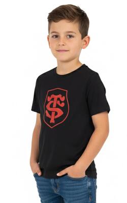 Heren t-shirt met korte mouwen brodi stade toulousain ecru
