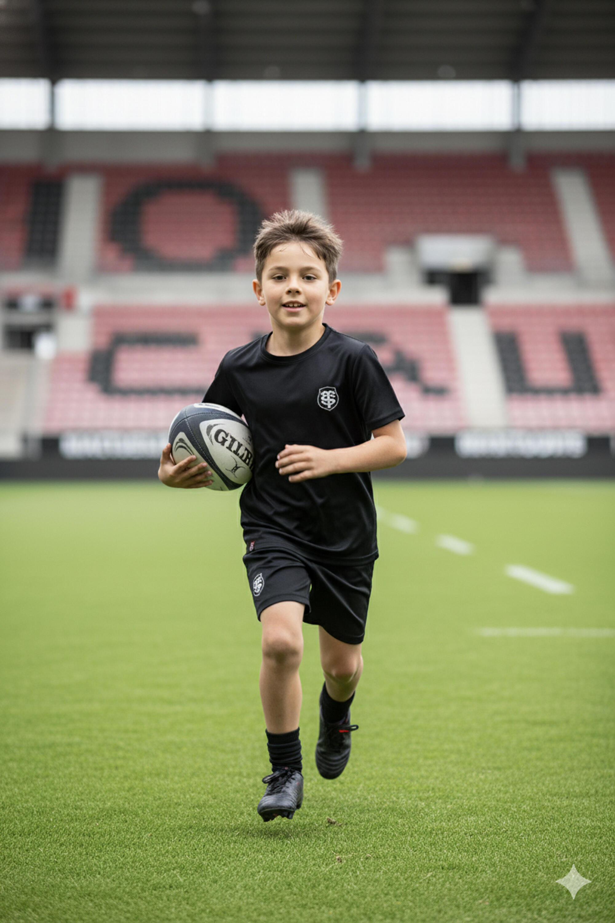 Pantalón Jogging Hombre Rest Stade Toulousain Negro 2/5