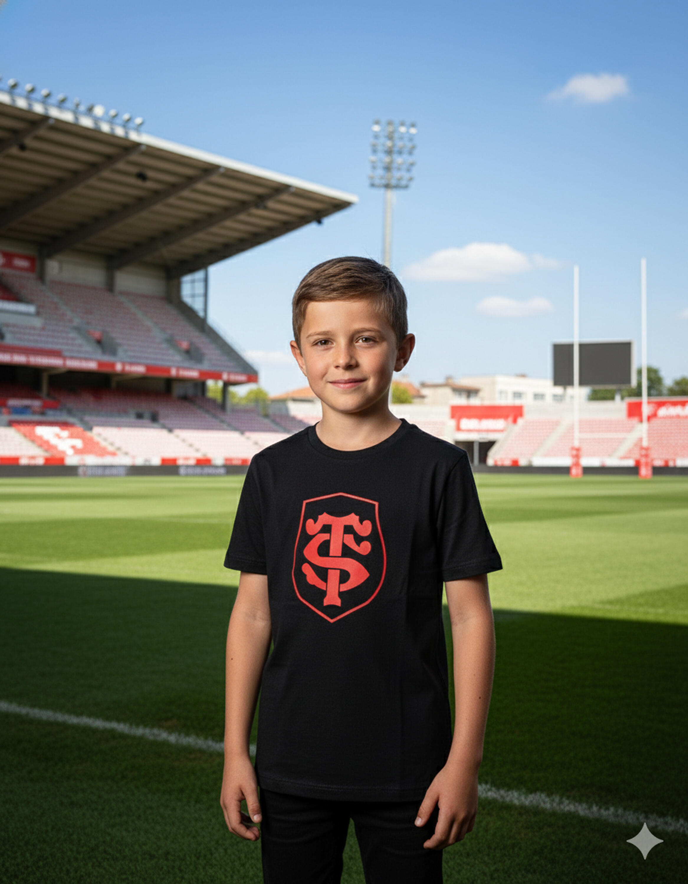 Short pour Homme Rest Stade Toulousain Noir 2/4