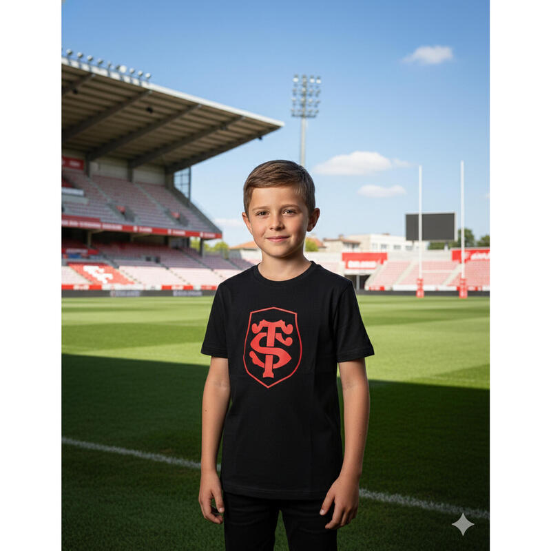 Tricou bărbătesc cu mânecă scurtă Brodi Stade Toulousain Ecru