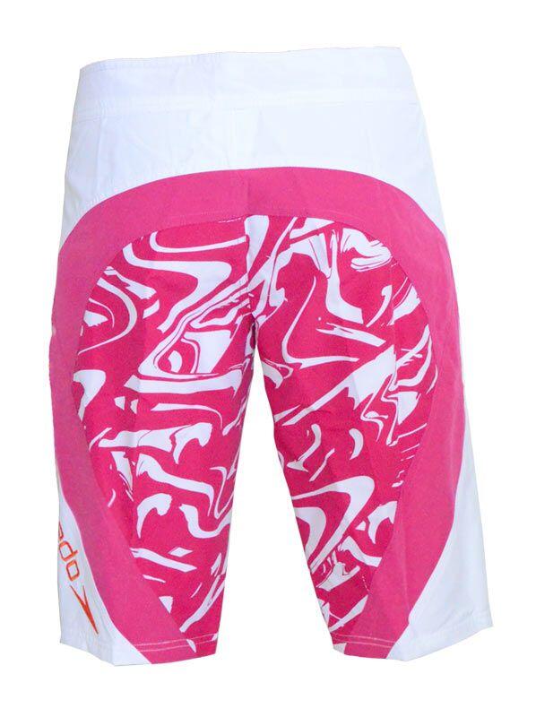 Entre Particuliers - Speedo boarshort femme blanc rose taille S (10/38) 4/6