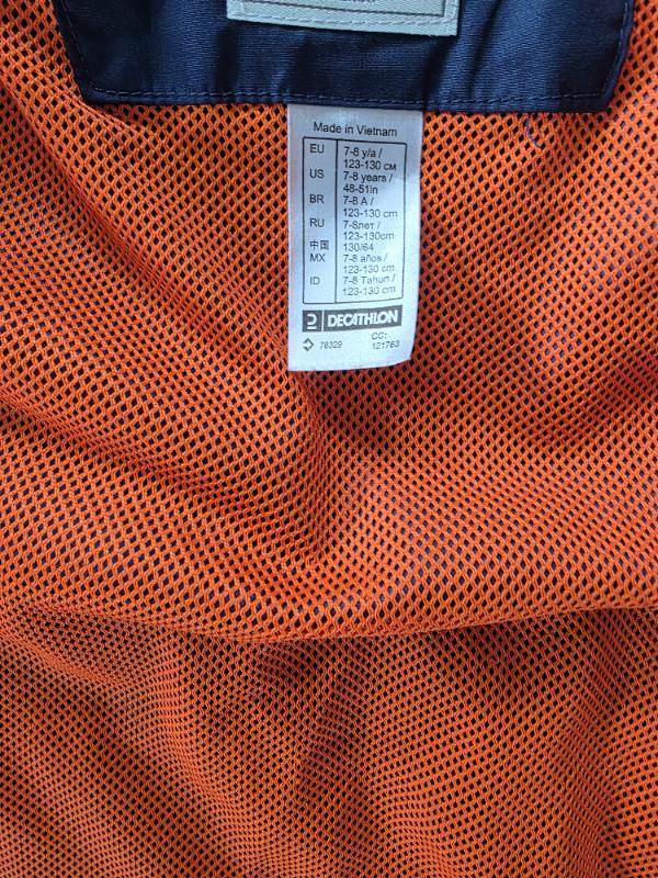 Tussen Particulieren - Quechua regenjas MH500 blauw maat 7-8 jaar (123-13 5/5