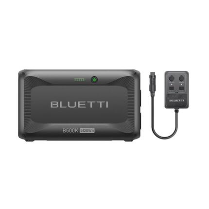 BLUETTI B500K+Hub D1 uitbreidingsbatterij 5120Wh voor camping, reizen,avontuur