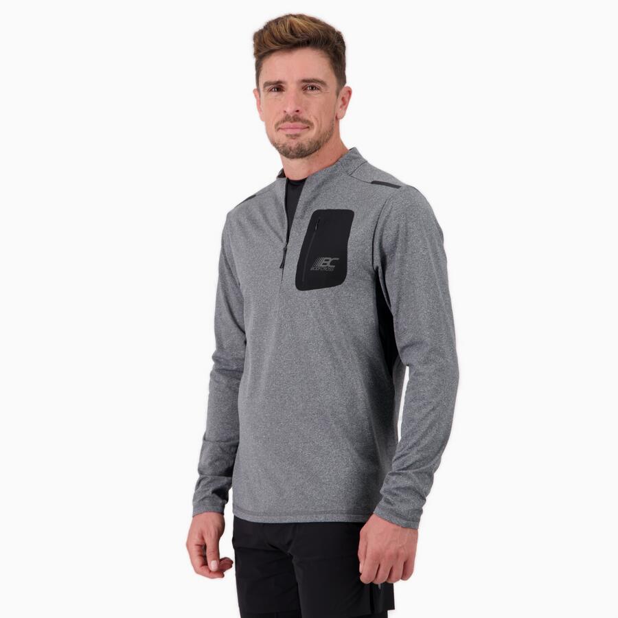 Maglietta a maniche lunghe con mezza zip Uomo Running FOCUS 3/6