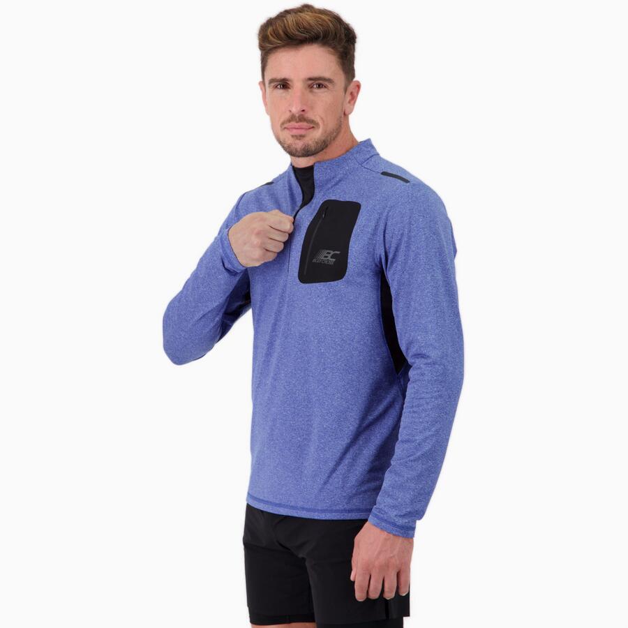 Camiseta de manga larga con media cremallera para hombre Running FOCUS 3/6