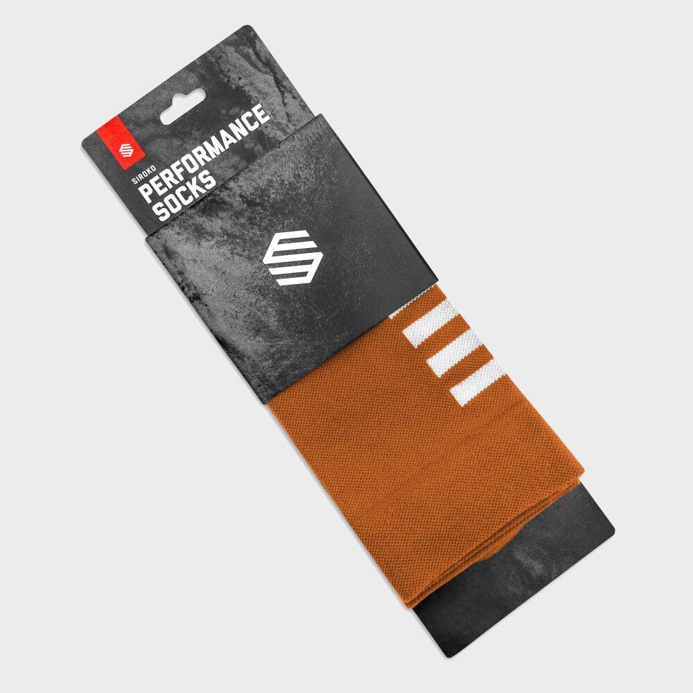 Herren und Damen Radsport Fahrradsocken S1 Ochre Major Braun 4/7