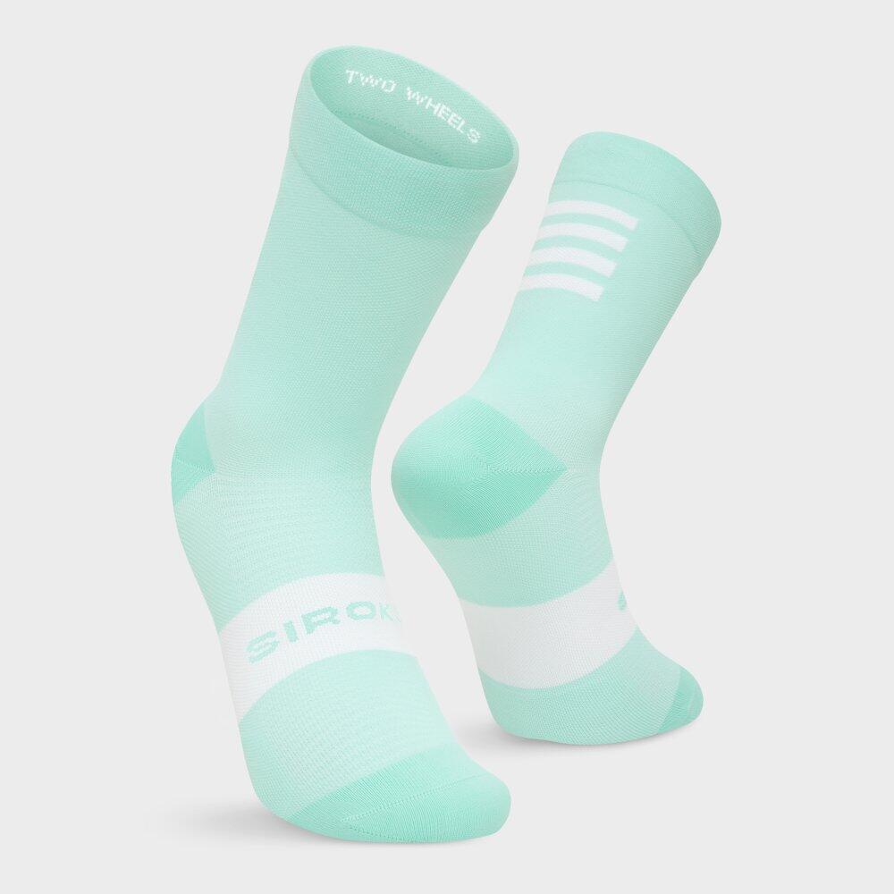 Herren und Damen Radsport Fahrradsocken S1 Blue Aqua Blau 6/7