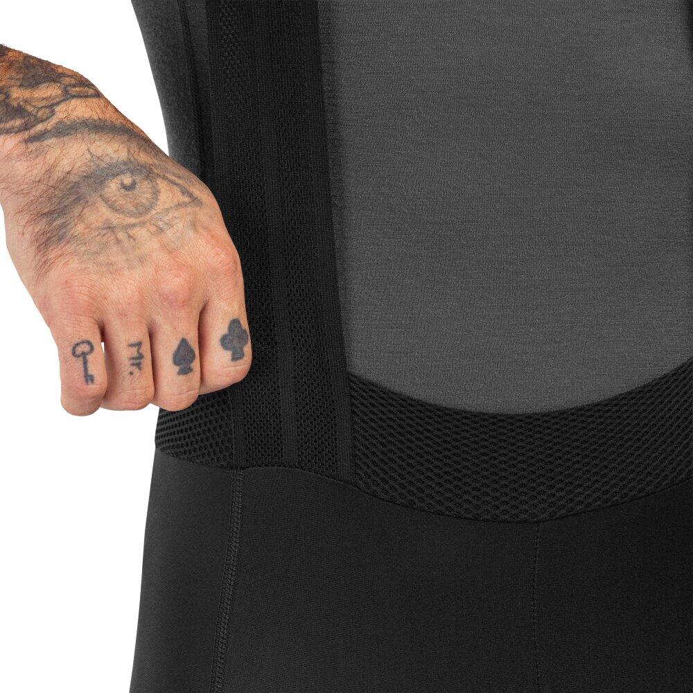 Herren Radsport lange fahrradträgerhose für BX Envalira Schwarz 5/7
