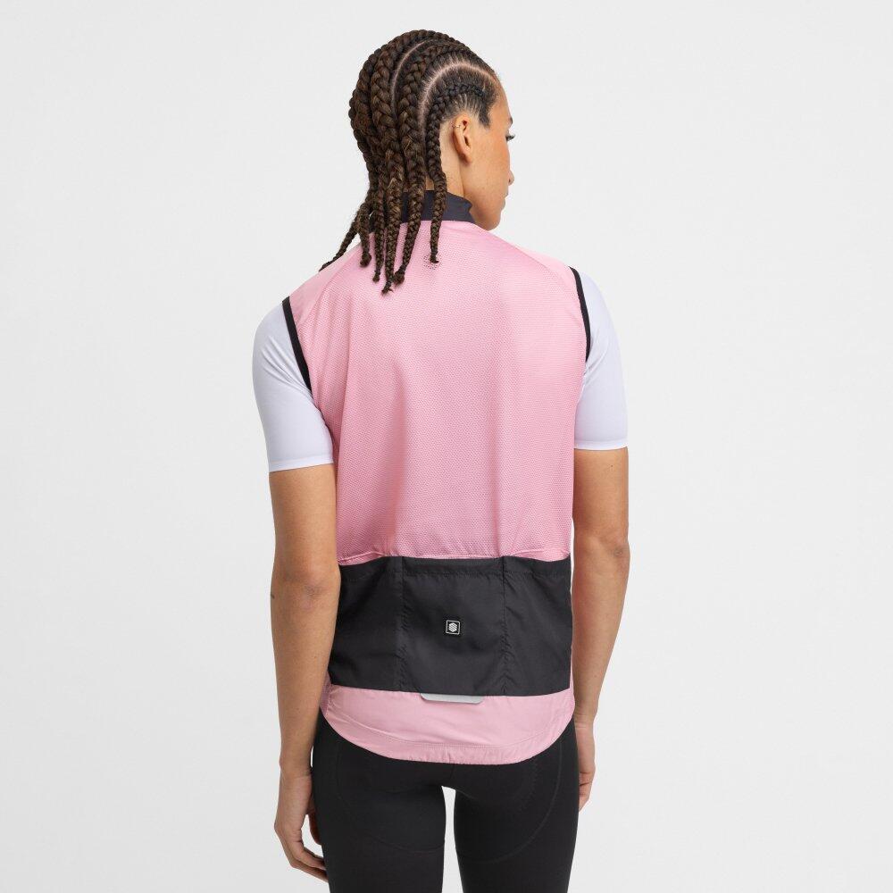 Gilet vélo coupe-vent femme Cyclisme V1-W Berthel Rose 6/7