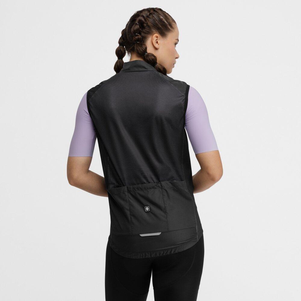 Gilet vélo coupe-vent femme Cyclisme V1-W Blaast Noir 6/7