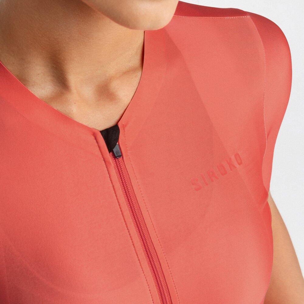 Maillot vélo ultraléger femme Cyclisme SRX Peche Corail 5/7