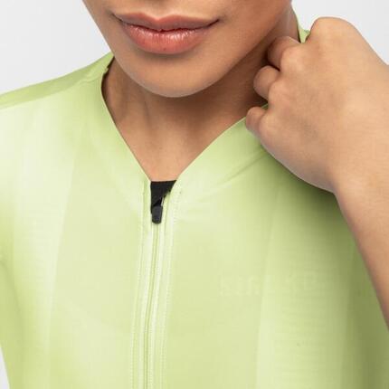 Maillot vélo ultraléger femme Cyclisme SRX Grenoble Vert